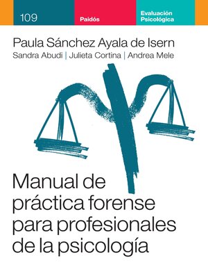 cover image of Manual de práctica forense para profesionales de la psicología
